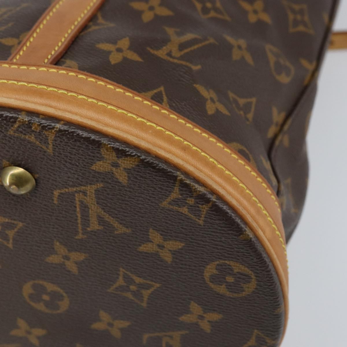 LOUIS VUITTON Monogram Bucket GM Shoulder Bag M42236 LV Auth ka1846
