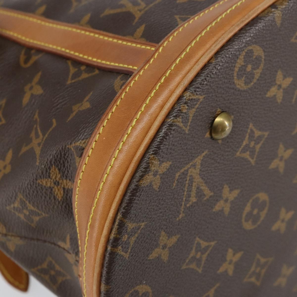 LOUIS VUITTON Monogram Bucket GM Shoulder Bag M42236 LV Auth ka1846
