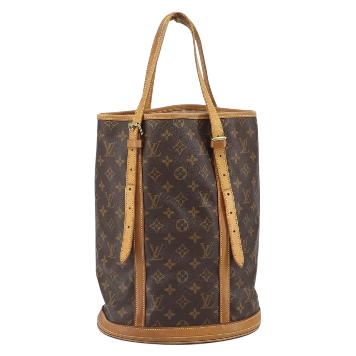 LOUIS VUITTON Monogram Bucket GM Shoulder Bag M42236 LV Auth ka1846