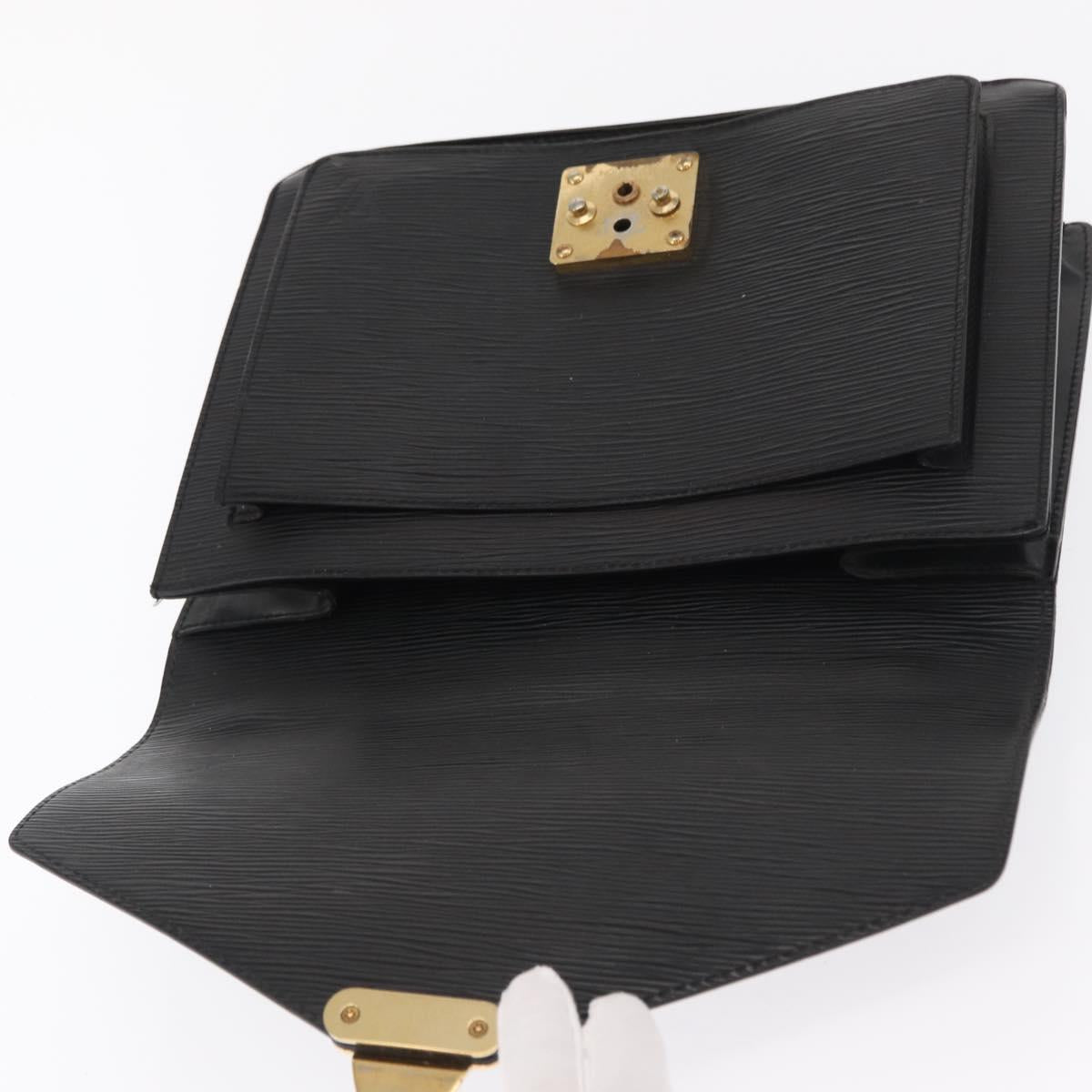 LOUIS VUITTON Epi Monceau 28 Hand Bag Black M52122 LV Auth ka1852