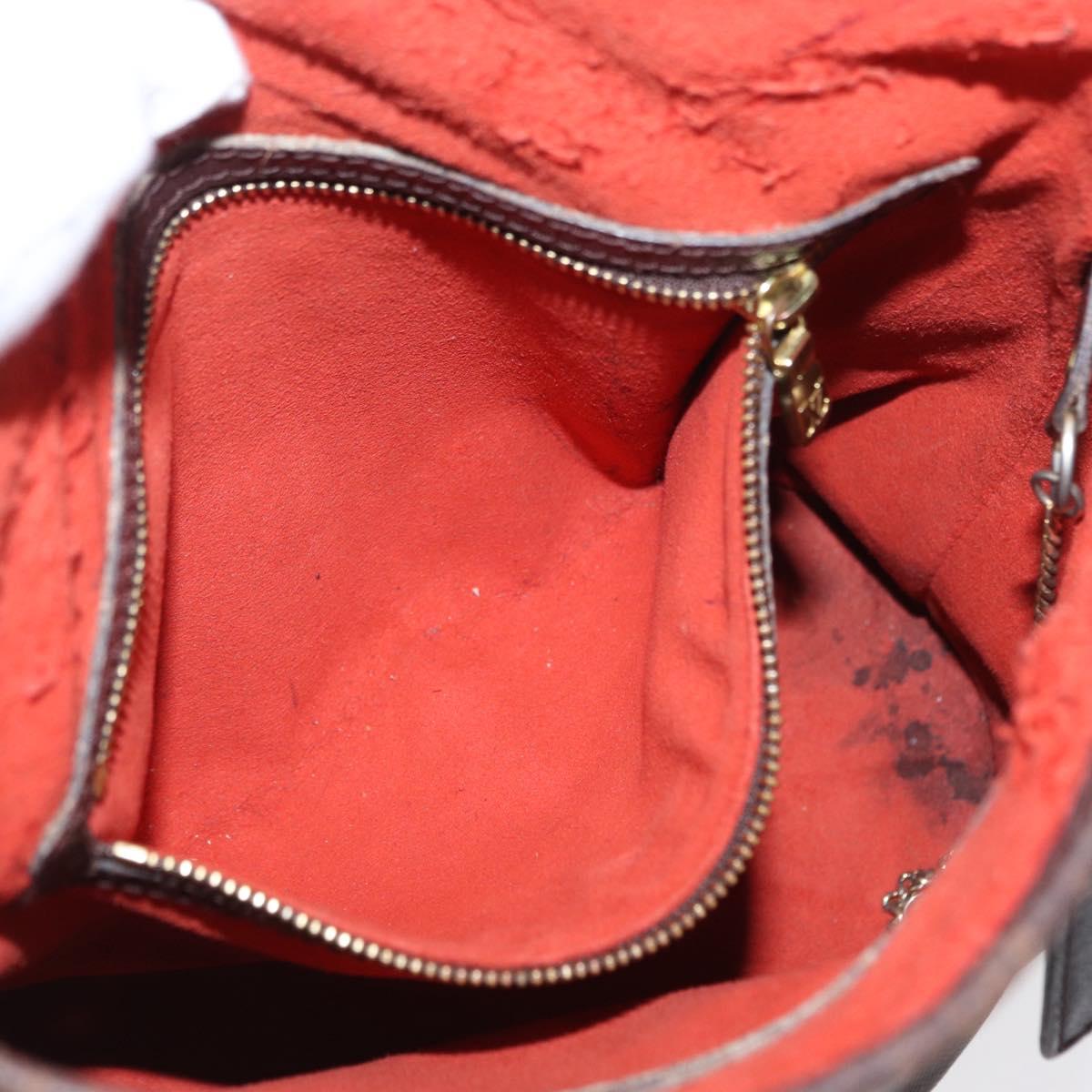 LOUIS VUITTON Damier Ebene Marais Shoulder Bag N42240 LV Auth ka1853