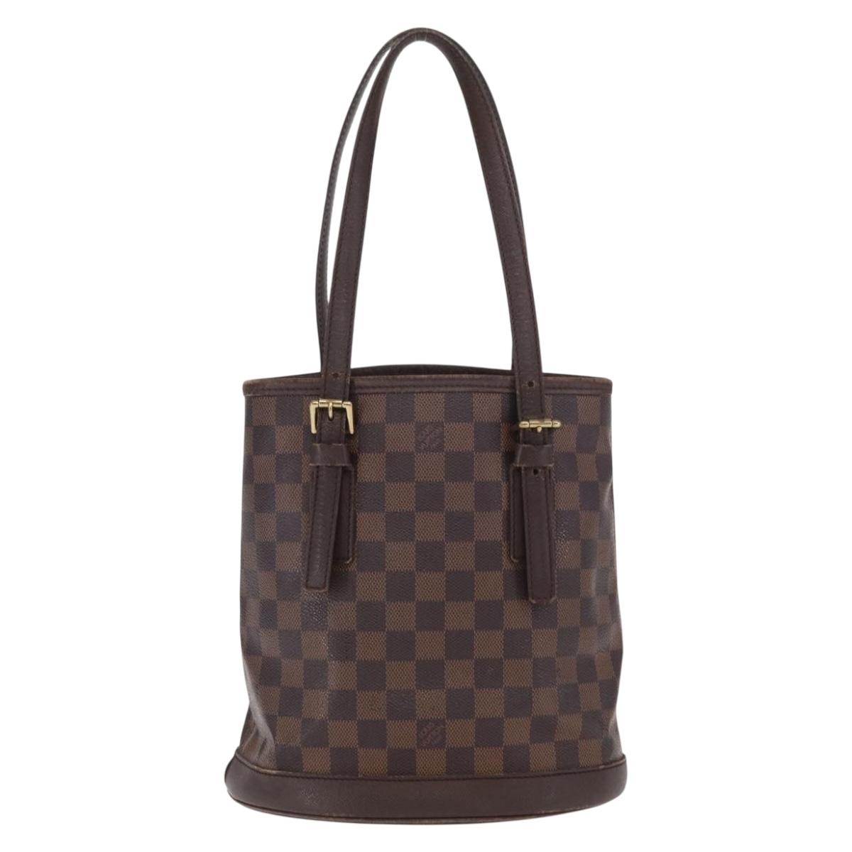 LOUIS VUITTON Damier Ebene Marais Shoulder Bag N42240 LV Auth ka1853