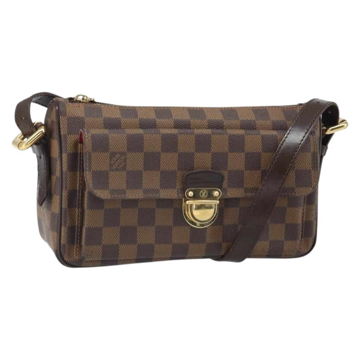 LOUIS VUITTON Damier Ebene Ravello GM Shoulder Bag N60006 LV Auth ka1855
