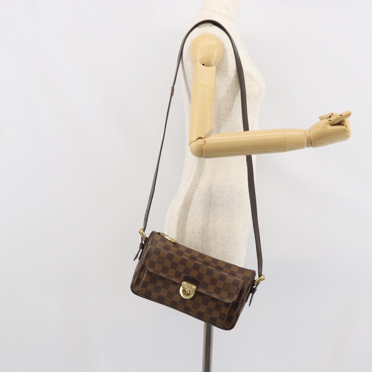 LOUIS VUITTON Damier Ebene Ravello GM Shoulder Bag N60006 LV Auth ka1855
