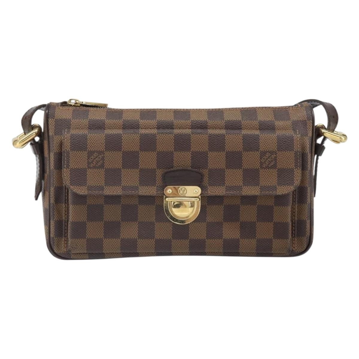 LOUIS VUITTON Damier Ebene Ravello GM Shoulder Bag N60006 LV Auth ka1855