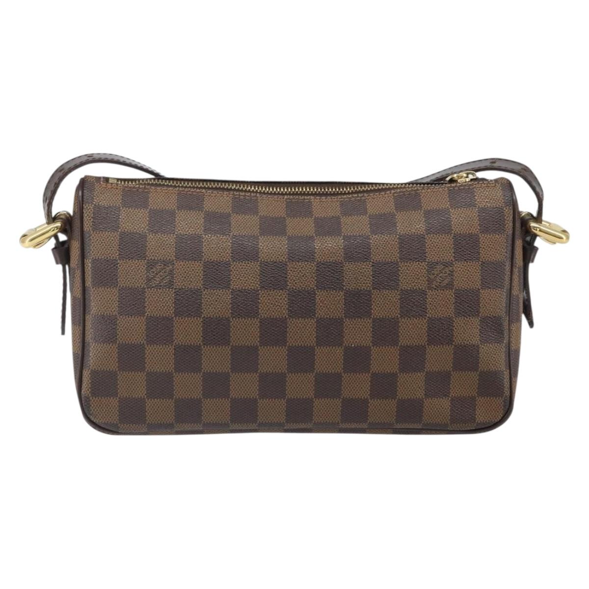 LOUIS VUITTON Damier Ebene Ravello GM Shoulder Bag N60006 LV Auth ka1855
