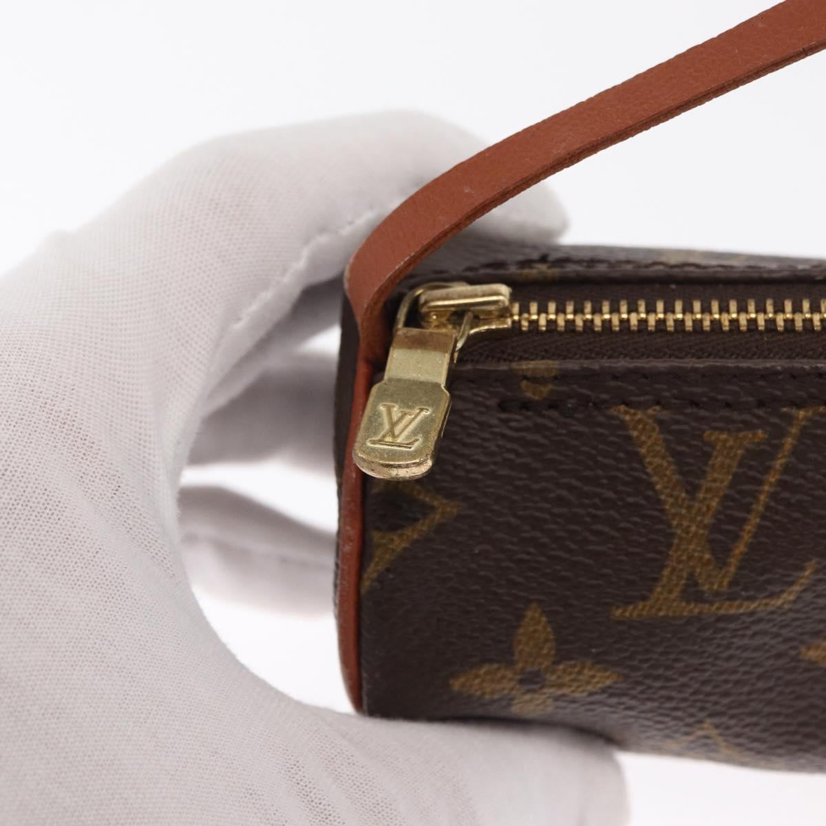 LOUIS VUITTON Monogram Papillon Pouch LV Auth ka1858