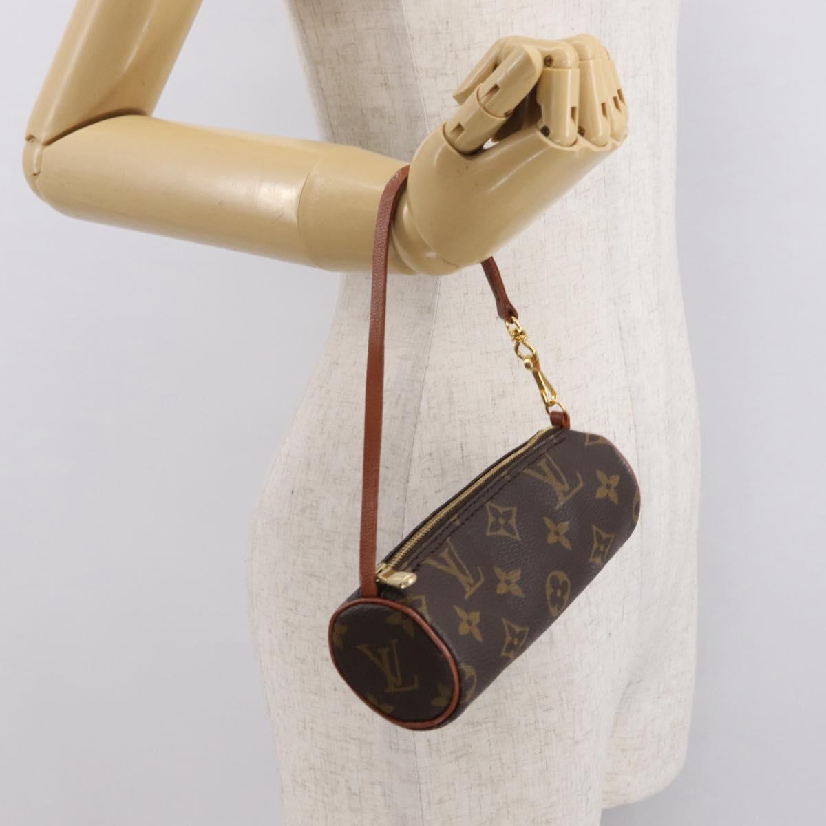 LOUIS VUITTON Monogram Papillon Pouch LV Auth ka1858