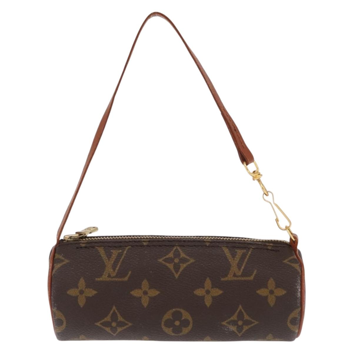 LOUIS VUITTON Monogram Papillon Pouch LV Auth ka1858