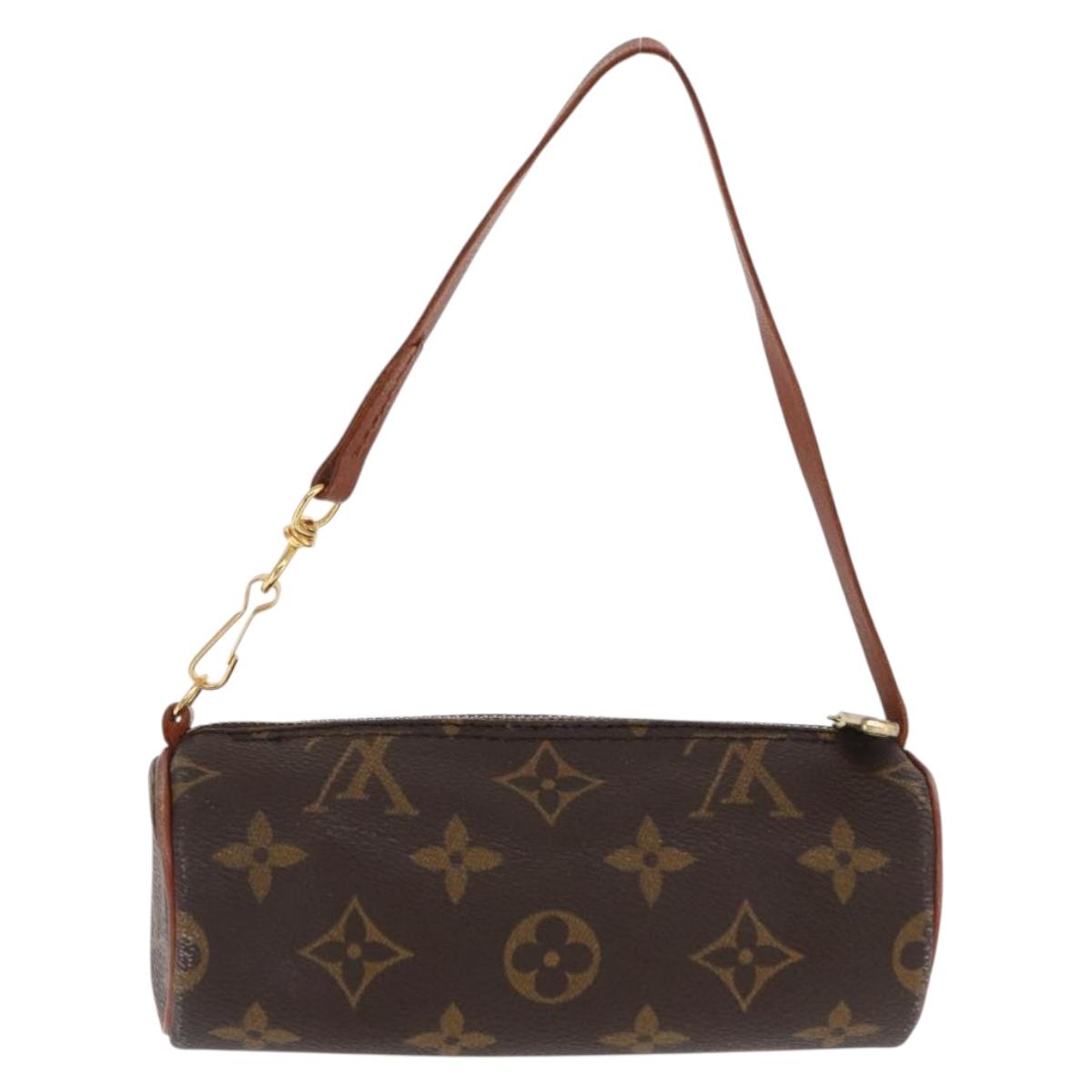 LOUIS VUITTON Monogram Papillon Pouch LV Auth ka1858