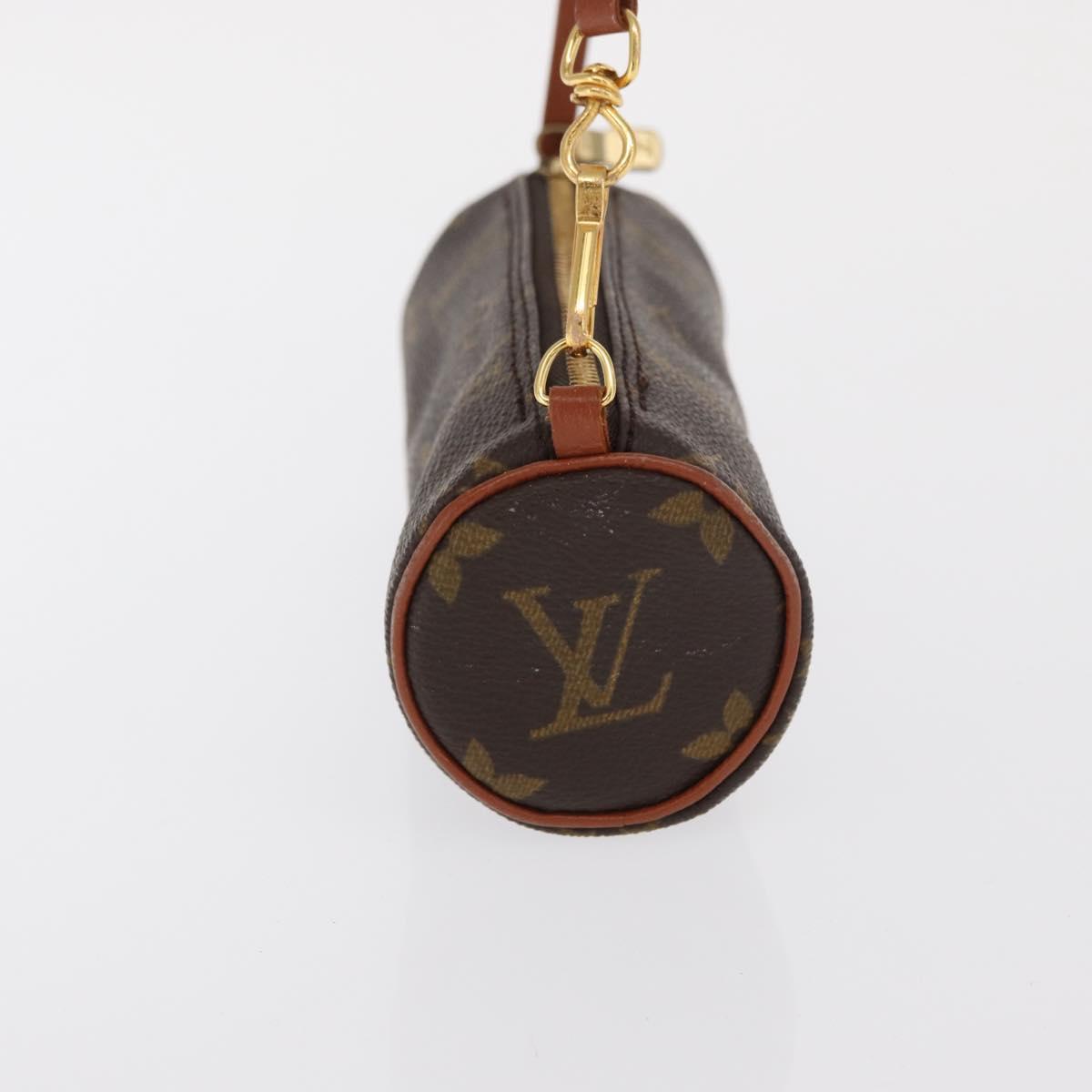 LOUIS VUITTON Monogram Papillon Pouch LV Auth ka1858