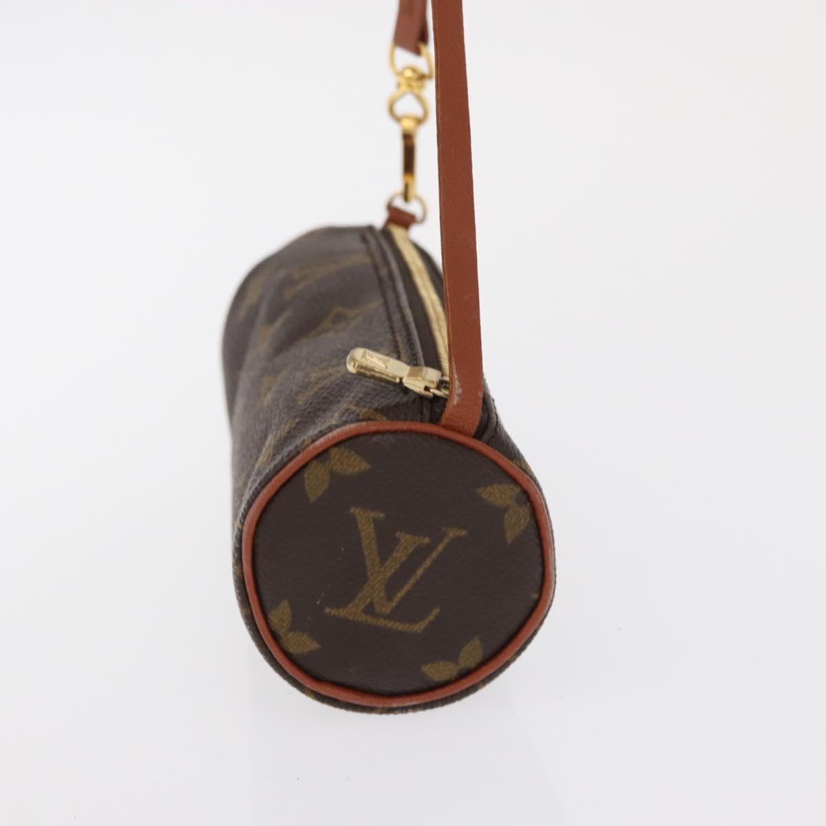 LOUIS VUITTON Monogram Papillon Pouch LV Auth ka1858