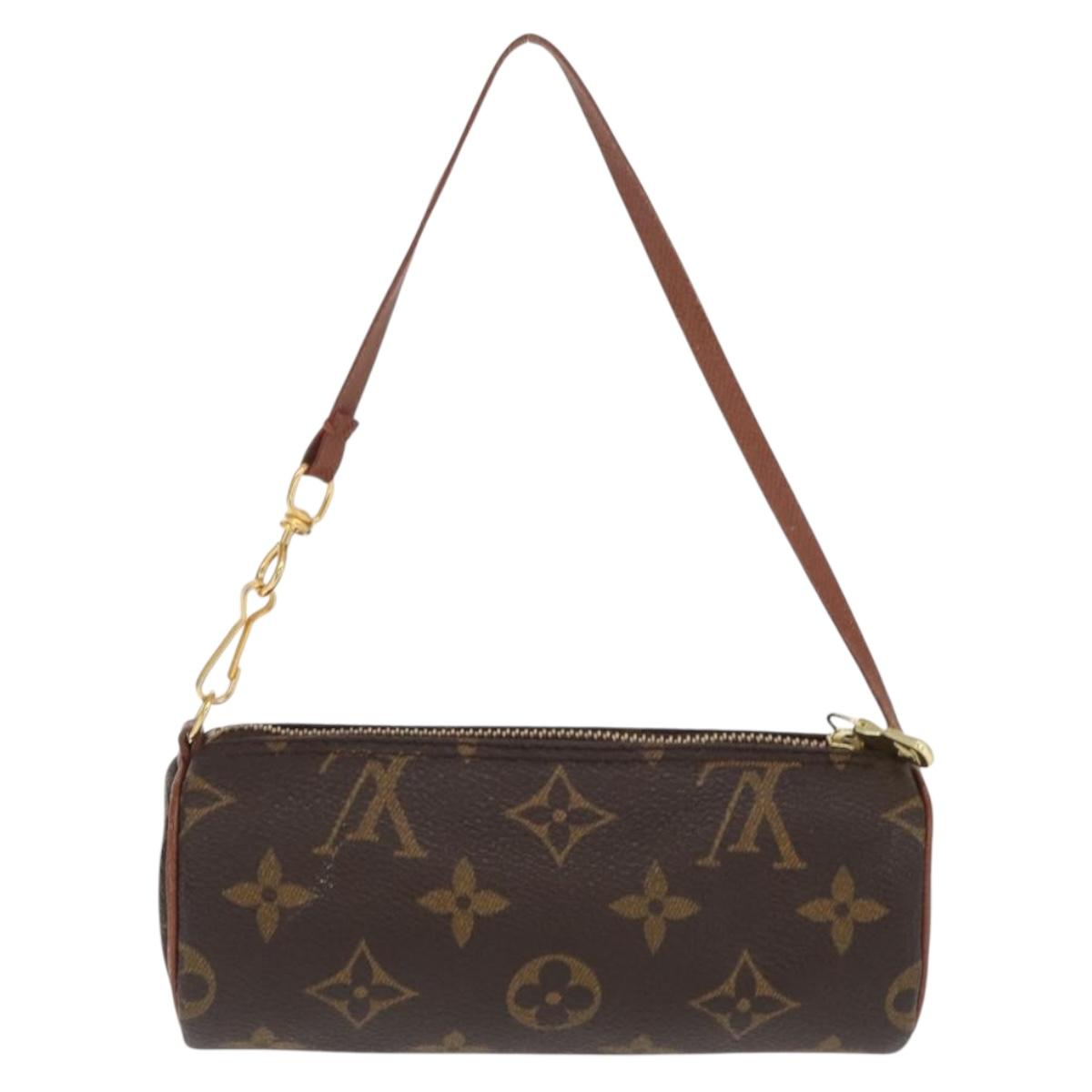 LOUIS VUITTON Monogram Papillon Pouch LV Auth ka1859