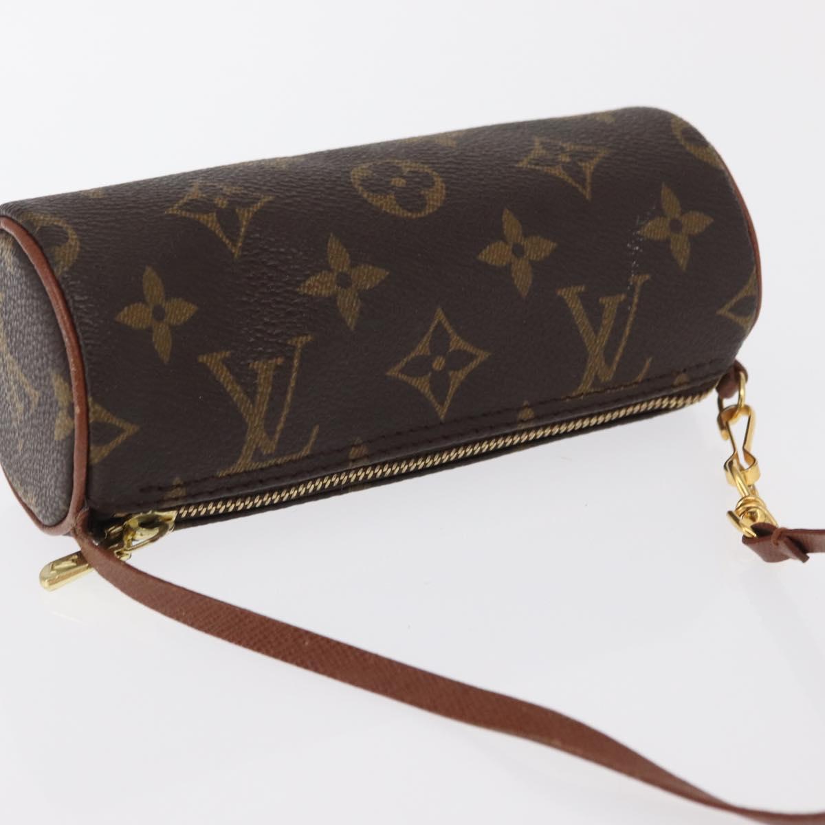 LOUIS VUITTON Monogram Papillon Pouch LV Auth ka1859
