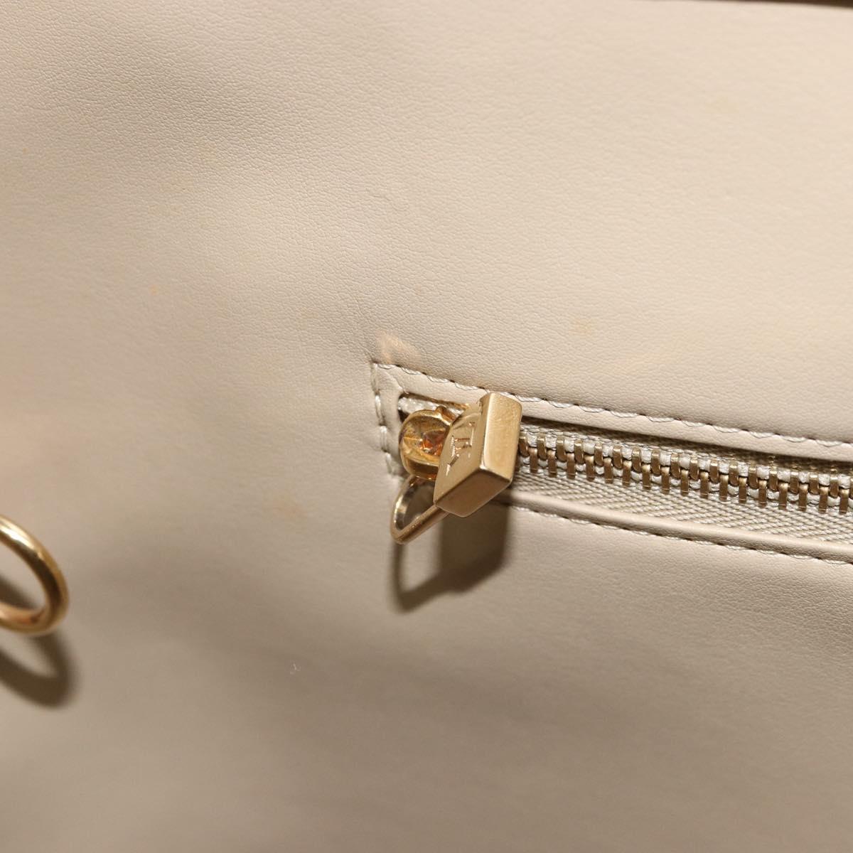 LOUIS VUITTON Monogram Vernis Houston Hand Bag Beige M91004 LV Auth ka1869