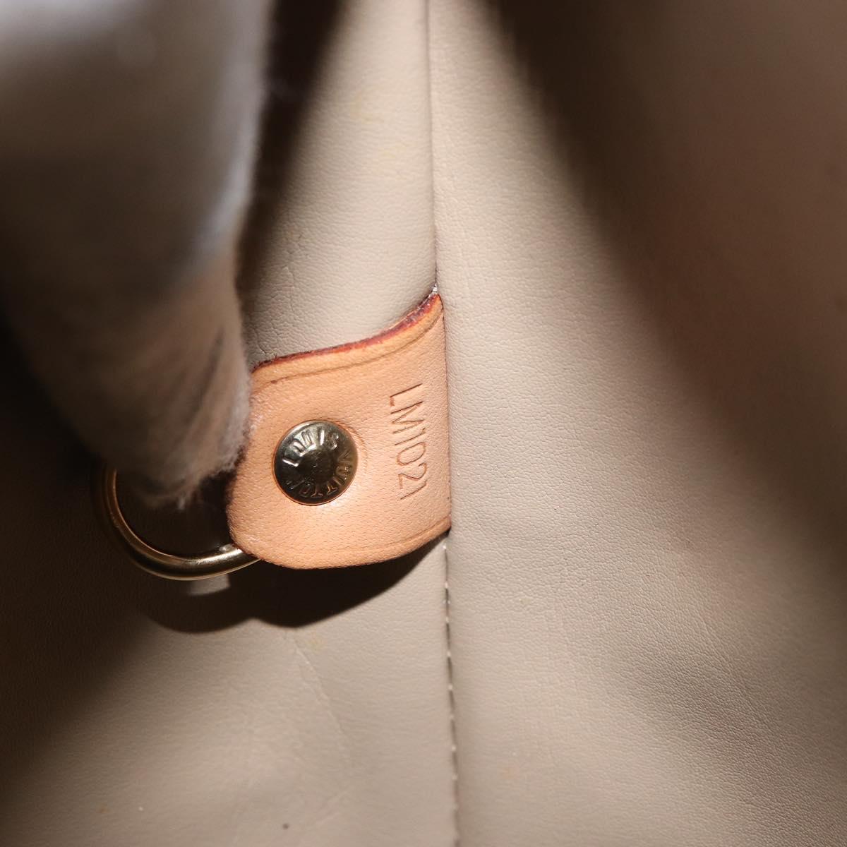 LOUIS VUITTON Monogram Vernis Houston Hand Bag Beige M91004 LV Auth ka1869