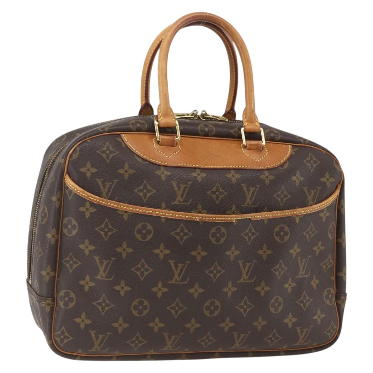 LOUIS VUITTON Monogram Deauville Hand Bag M47270 LV Auth ka1873