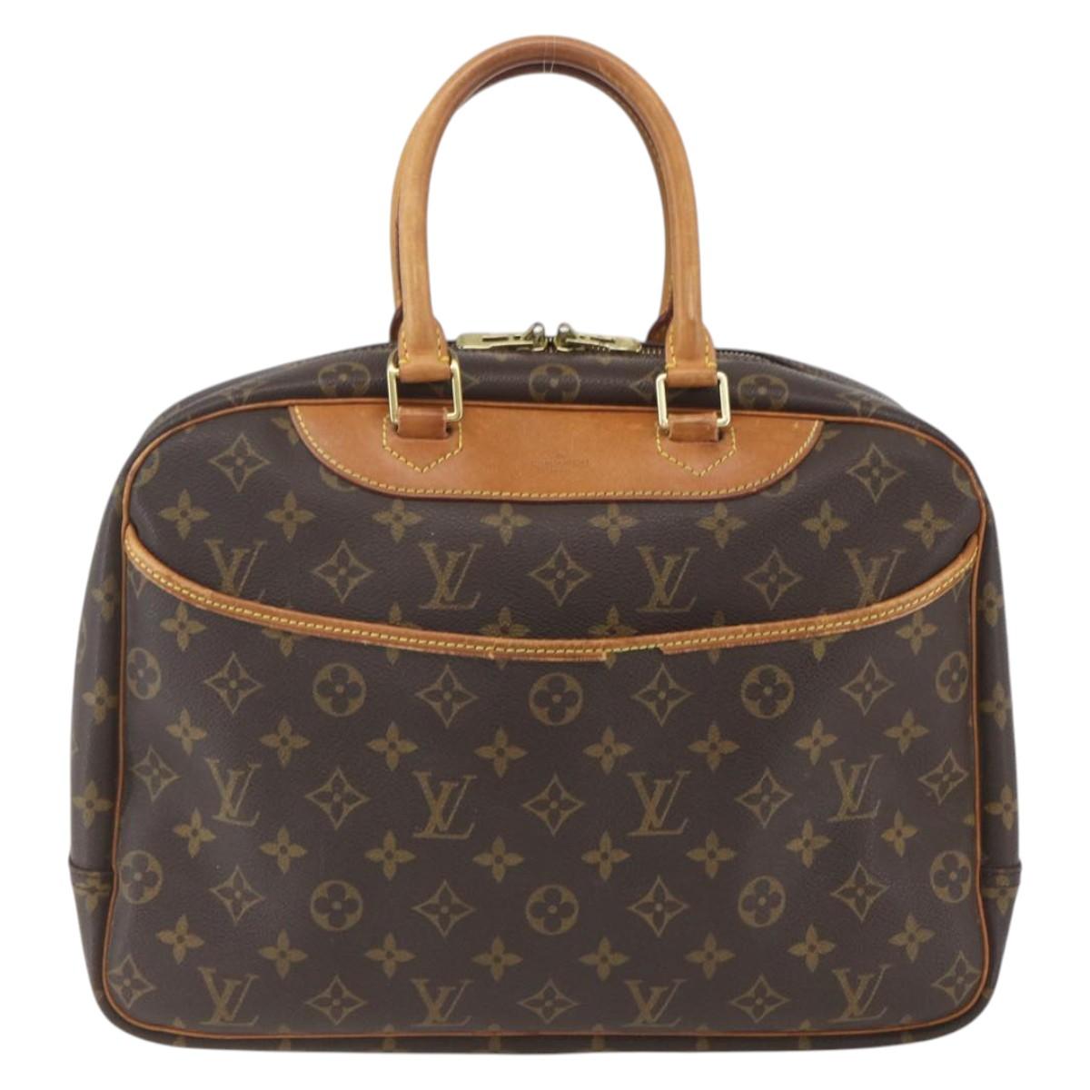 LOUIS VUITTON Monogram Deauville Hand Bag M47270 LV Auth ka1873