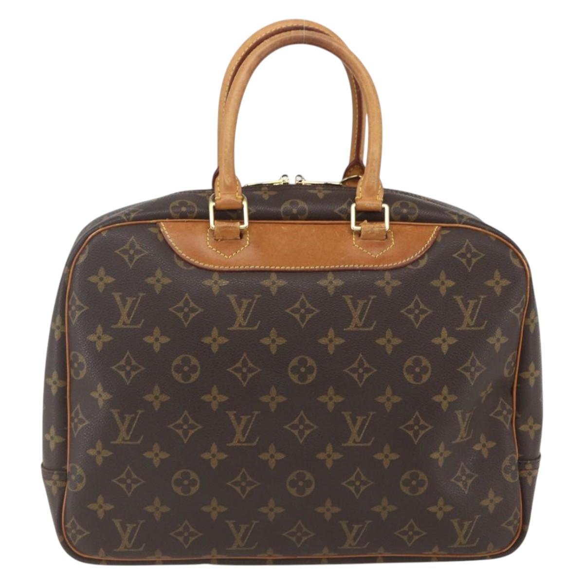 LOUIS VUITTON Monogram Deauville Hand Bag M47270 LV Auth ka1873
