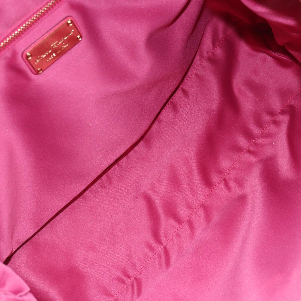 Salvatore Ferragamo Gancini Tote Bag Leather Pink Gold Auth ka1890V
