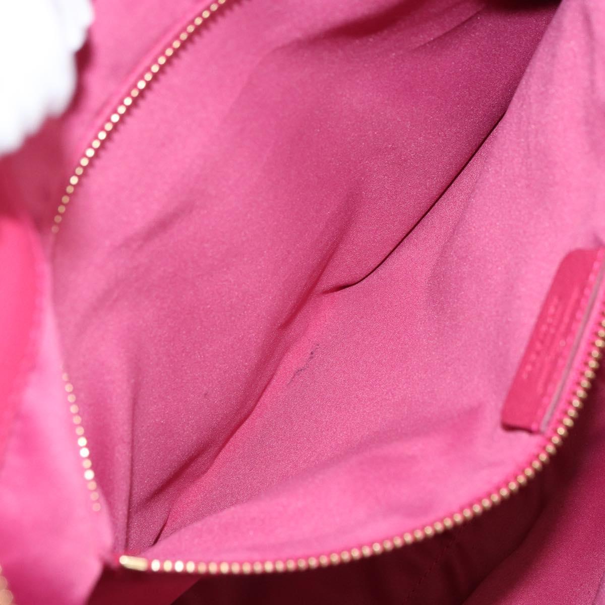 Salvatore Ferragamo Gancini Tote Bag Leather Pink Gold Auth ka1890V