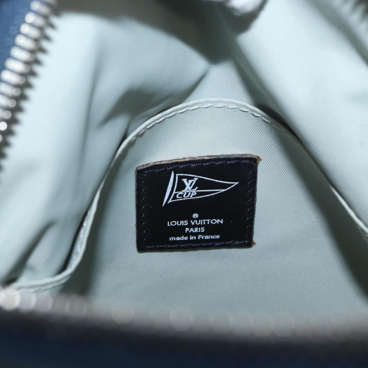 LOUIS VUITTON Louis Vuitton Cup Solent Shoulder Bag Blue M80707 LV Auth ka1906