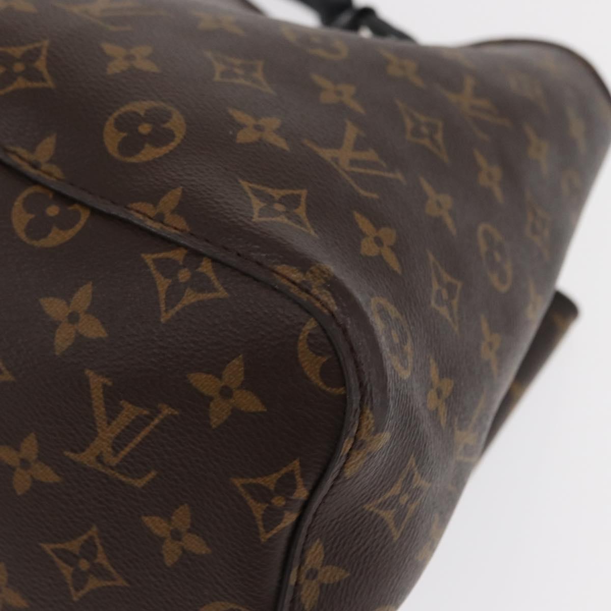 LOUIS VUITTON Monogram Neonoe Shoulder Bag Black M44020 LV Auth ka1907