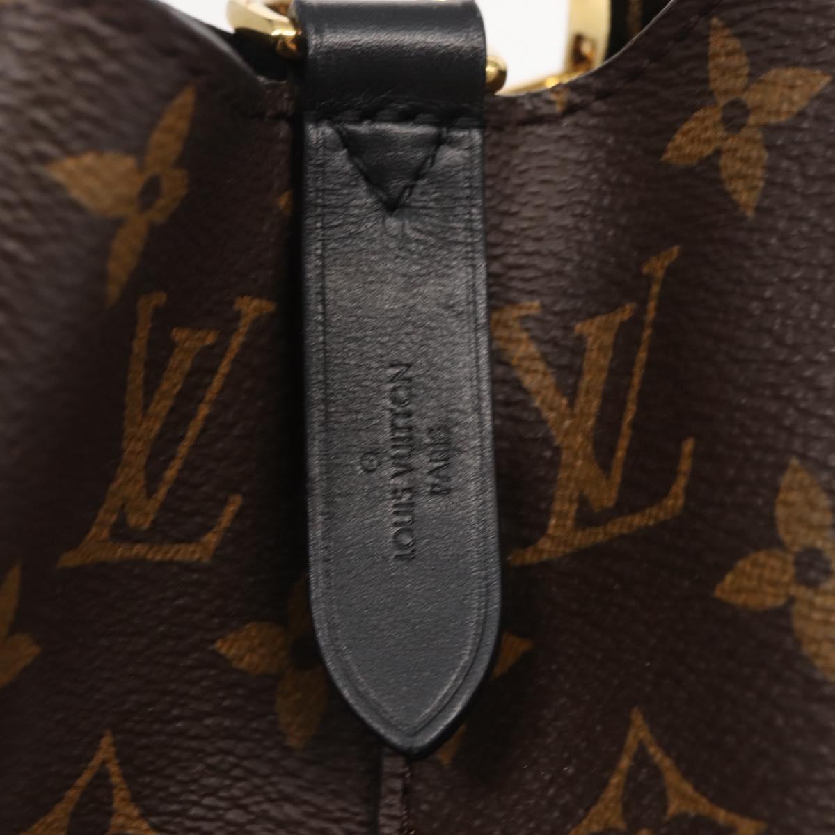 LOUIS VUITTON Monogram Neonoe Shoulder Bag Black M44020 LV Auth ka1907