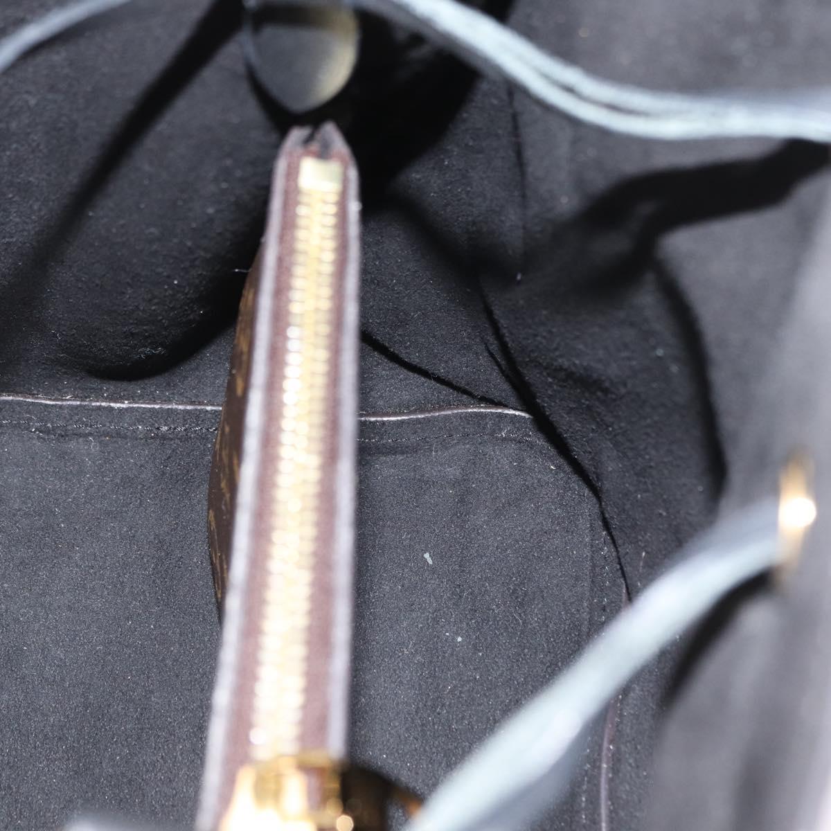 LOUIS VUITTON Monogram Neonoe Shoulder Bag Black M44020 LV Auth ka1907