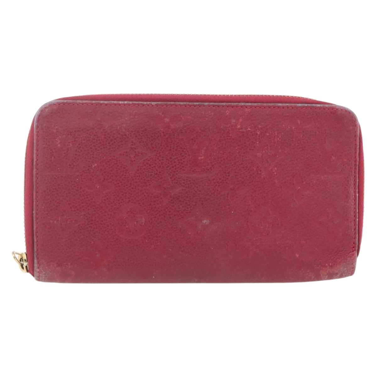 LOUIS VUITTON Empreinte Epi Wallet 3 Set Black Yellow Fuchsia LV Auth ka1916