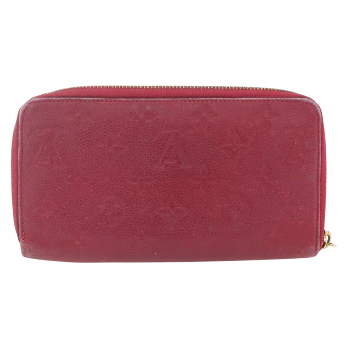 LOUIS VUITTON Empreinte Epi Wallet 3 Set Black Yellow Fuchsia LV Auth ka1916