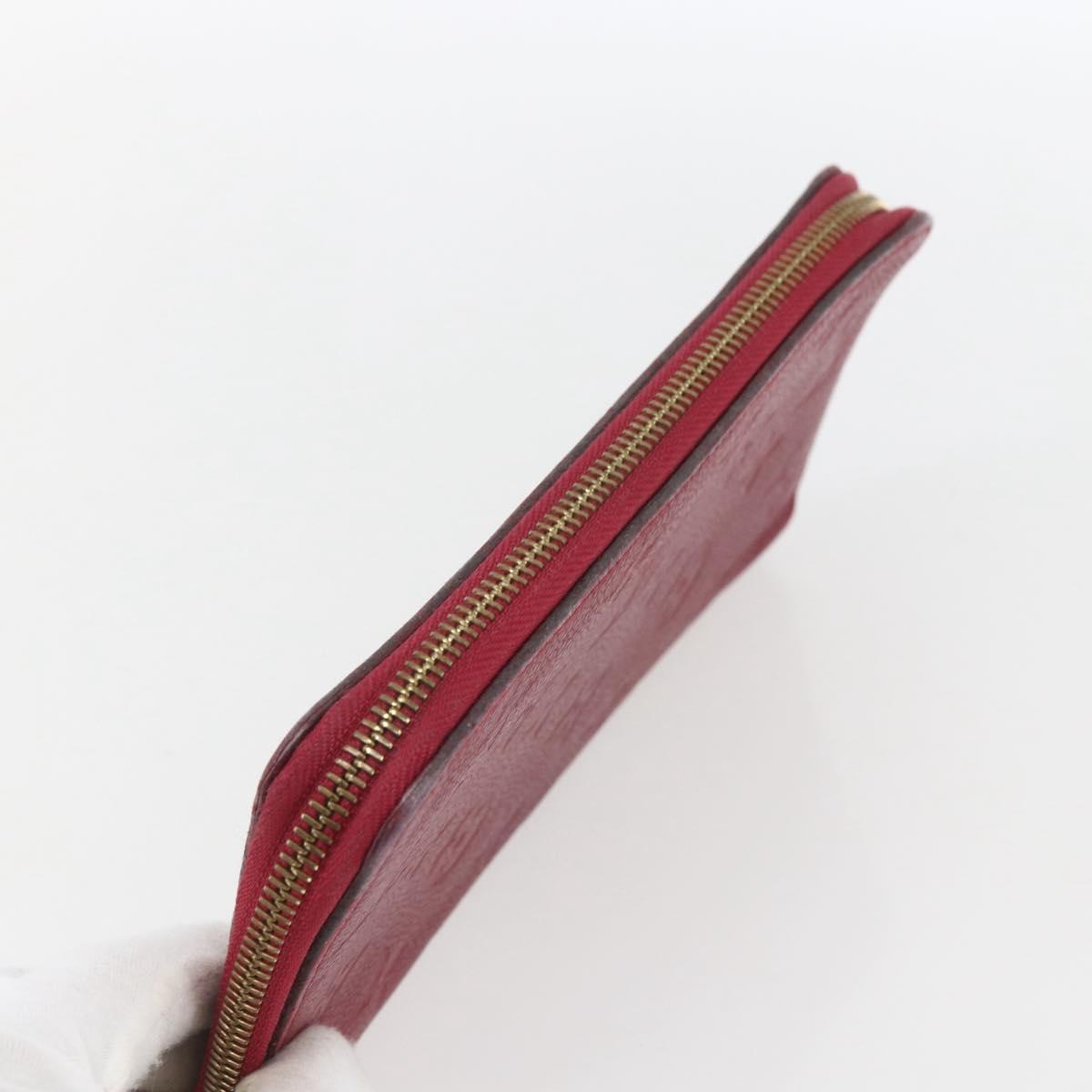 LOUIS VUITTON Empreinte Epi Wallet 3 Set Black Yellow Fuchsia LV Auth ka1916