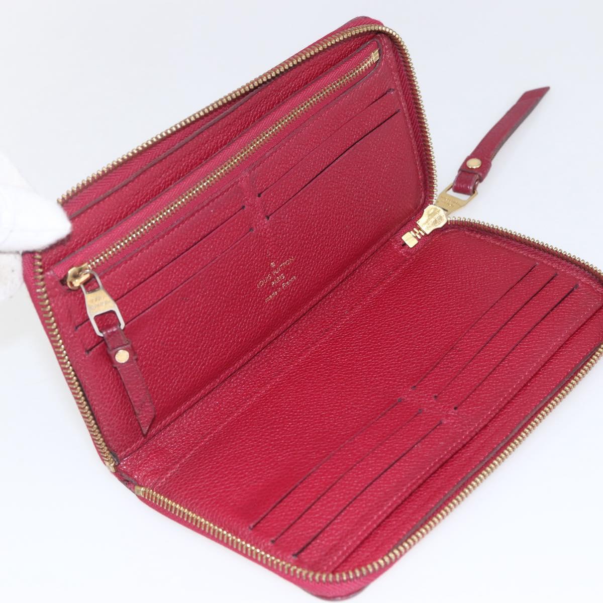 LOUIS VUITTON Empreinte Epi Wallet 3 Set Black Yellow Fuchsia LV Auth ka1916