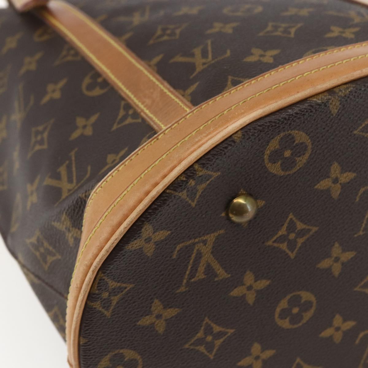 LOUIS VUITTON Monogram Bucket GM Shoulder Bag M42236 LV Auth ka1919