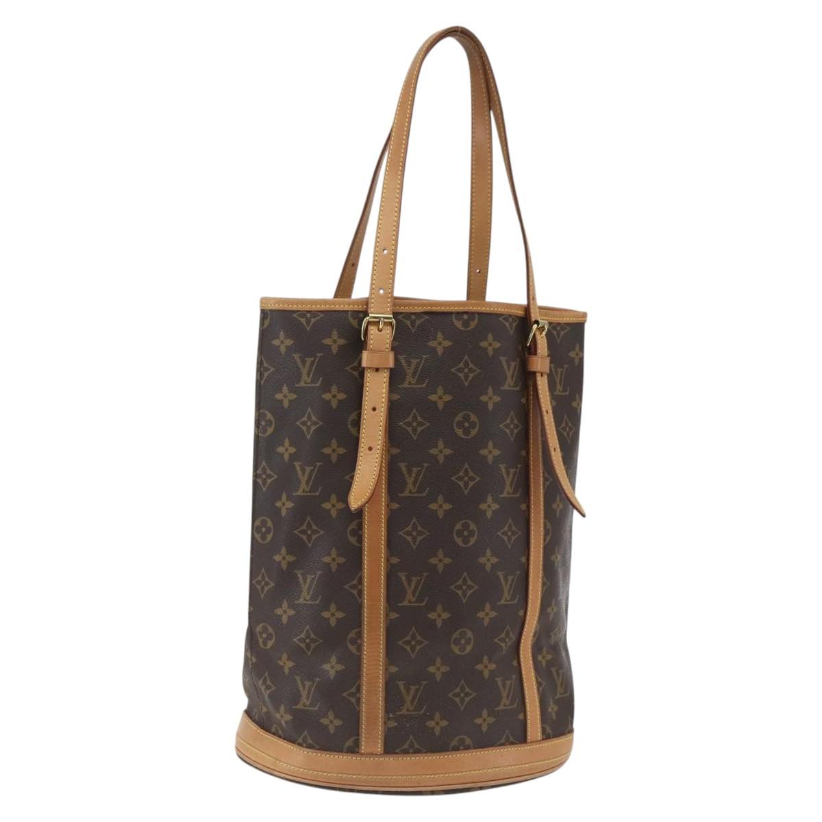 LOUIS VUITTON Monogram Bucket GM Shoulder Bag M42236 LV Auth ka1919
