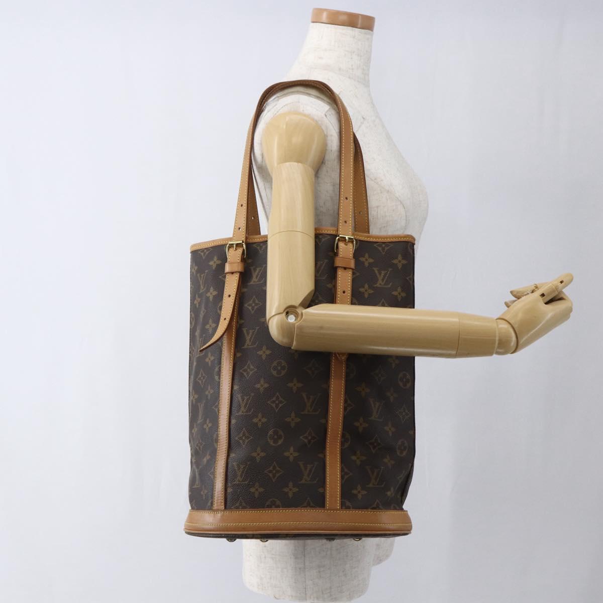 LOUIS VUITTON Monogram Bucket GM Shoulder Bag M42236 LV Auth ka1919