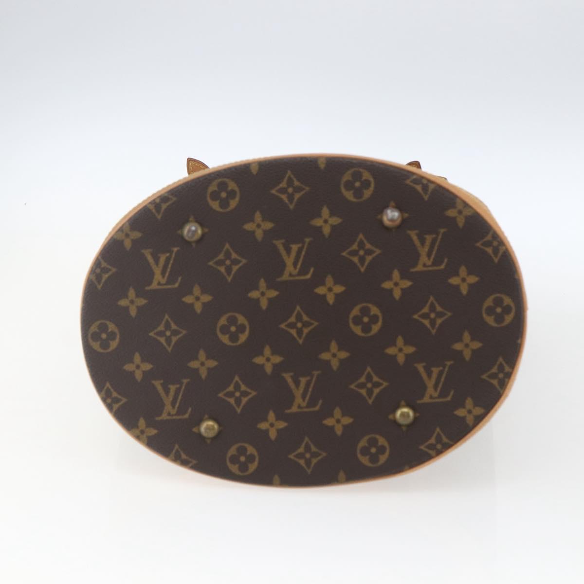 LOUIS VUITTON Monogram Bucket GM Shoulder Bag M42236 LV Auth ka1919