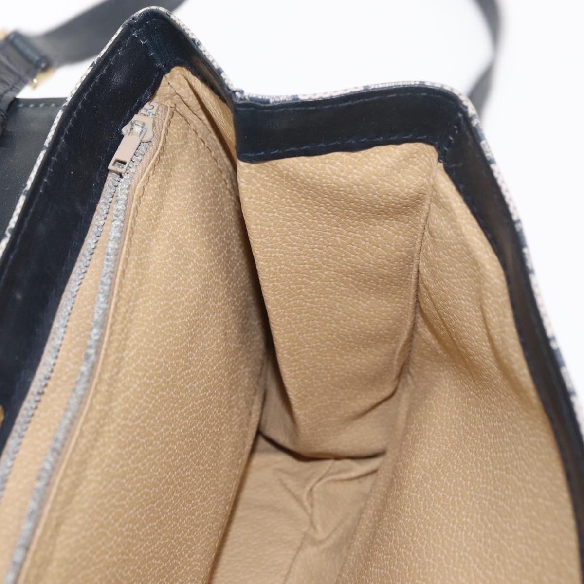 GUCCI GG Supreme Sherry Line Shoulder Bag PVC Navy Red Auth ka1924