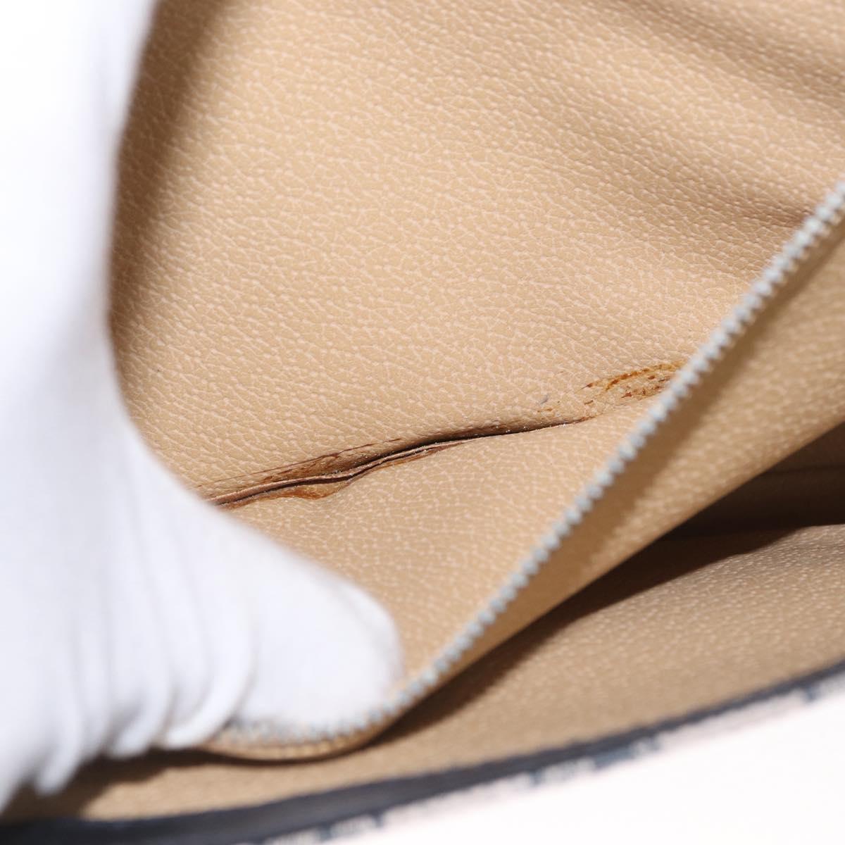 GUCCI GG Supreme Sherry Line Shoulder Bag PVC Navy Red Auth ka1924