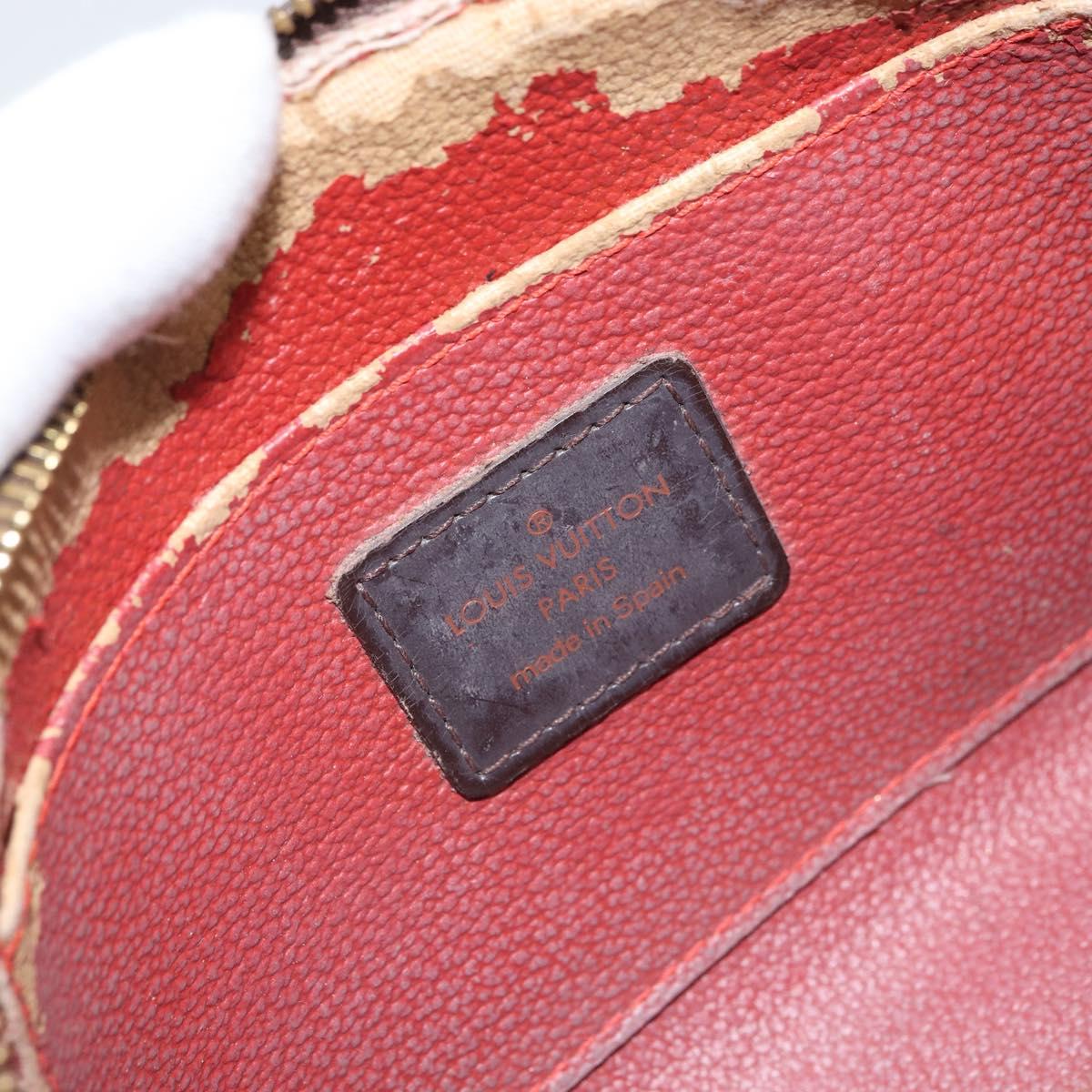 LOUIS VUITTON Damier Ebene Pochette Cosmetic PM Pouch N47516 LV Auth ka1935