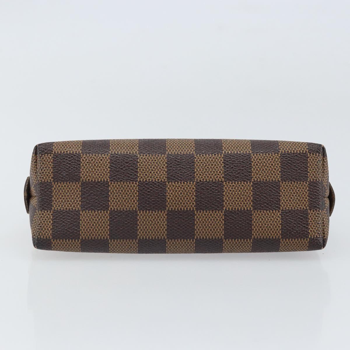 LOUIS VUITTON Damier Ebene Pochette Cosmetic PM Pouch N47516 LV Auth ka1935