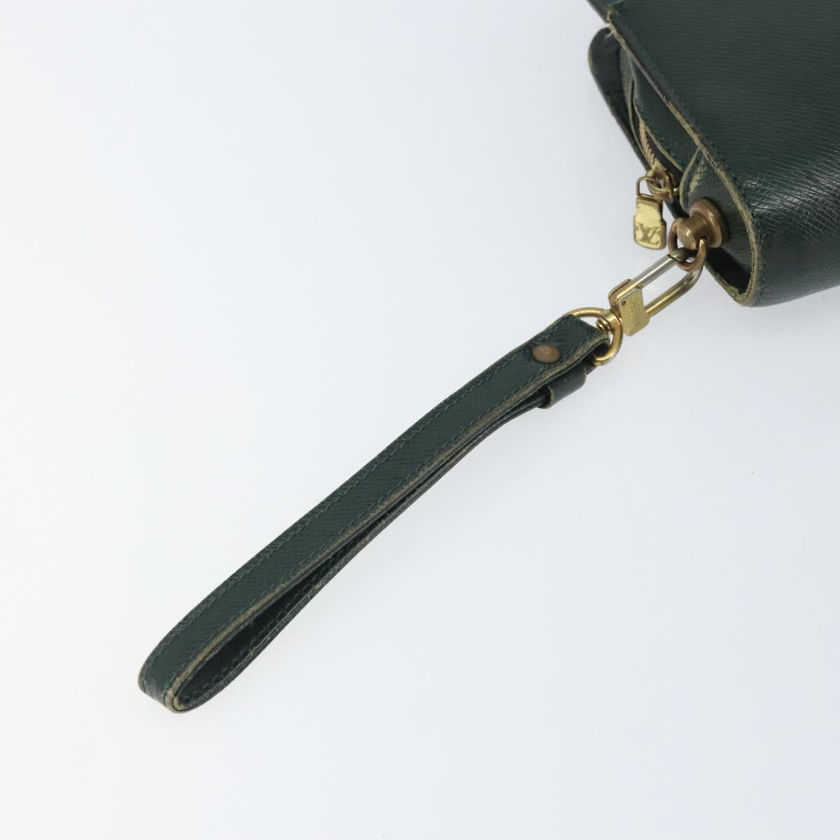 LOUIS VUITTON Taiga Baikal Clutch Bag Epicea M30184 LV Auth ka1937