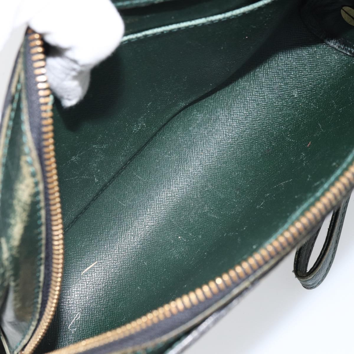 LOUIS VUITTON Taiga Baikal Clutch Bag Epicea M30184 LV Auth ka1937