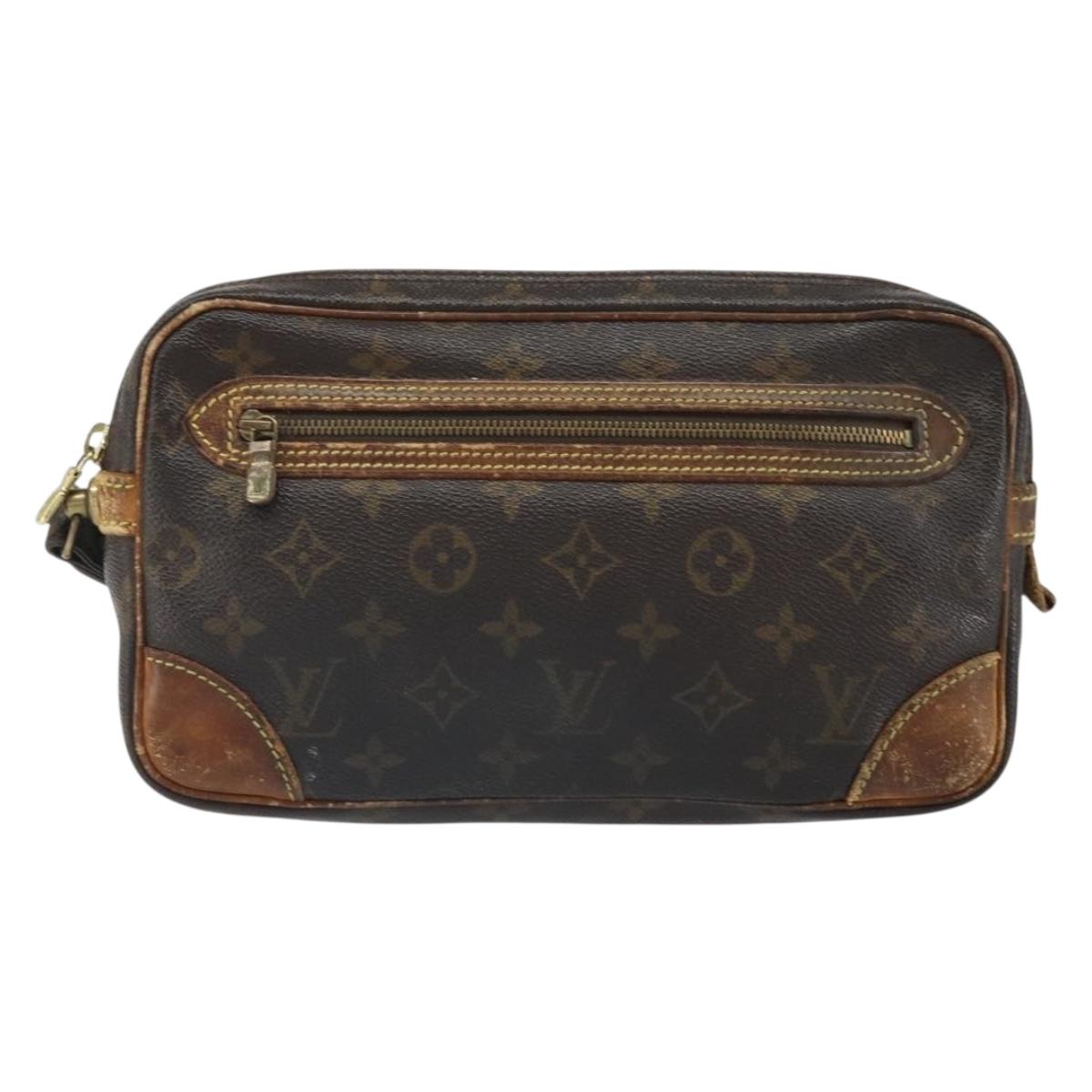 LOUIS VUITTON Monogram Marly Dragonne GM Clutch Bag M51825 LV Auth ka1938