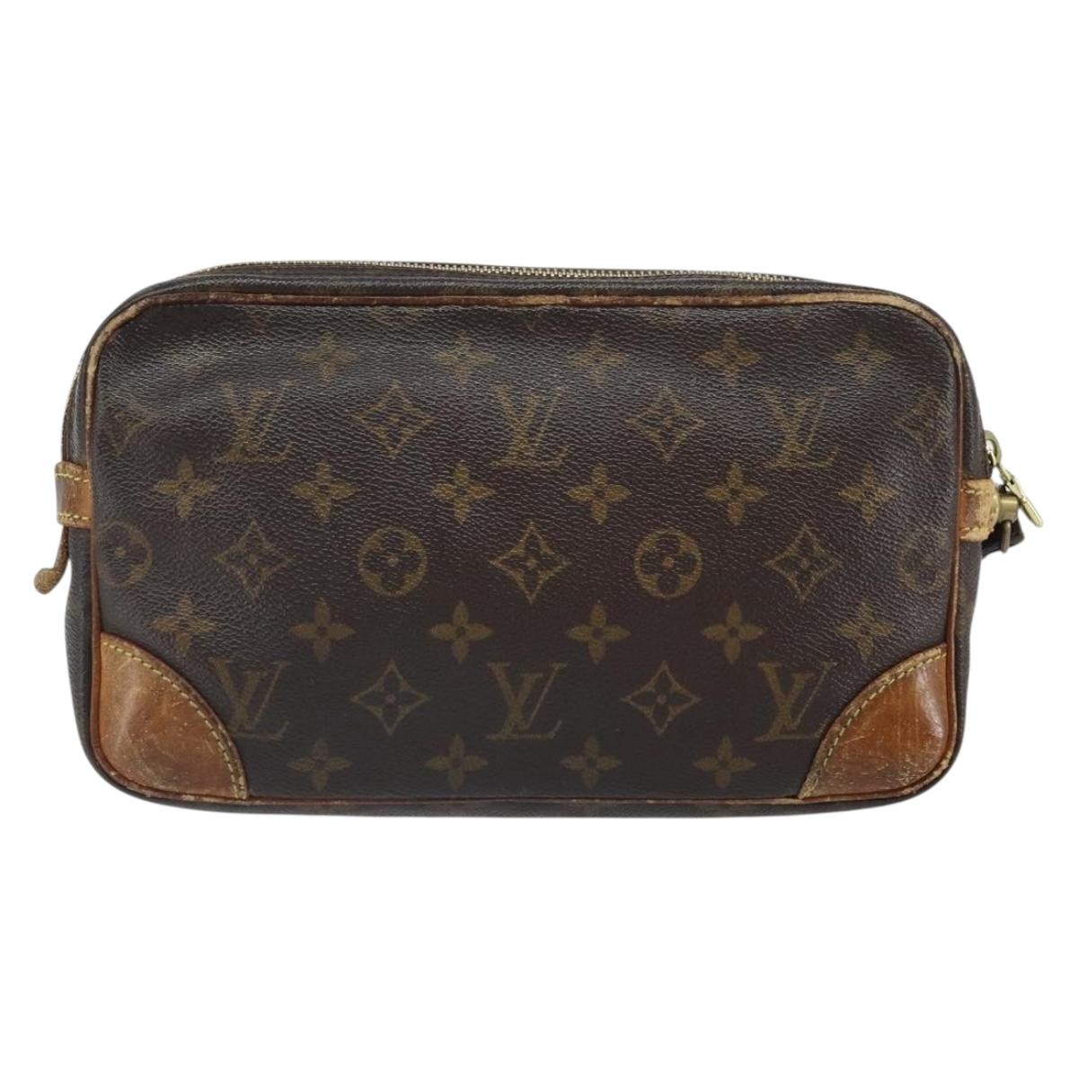 LOUIS VUITTON Monogram Marly Dragonne GM Clutch Bag M51825 LV Auth ka1938