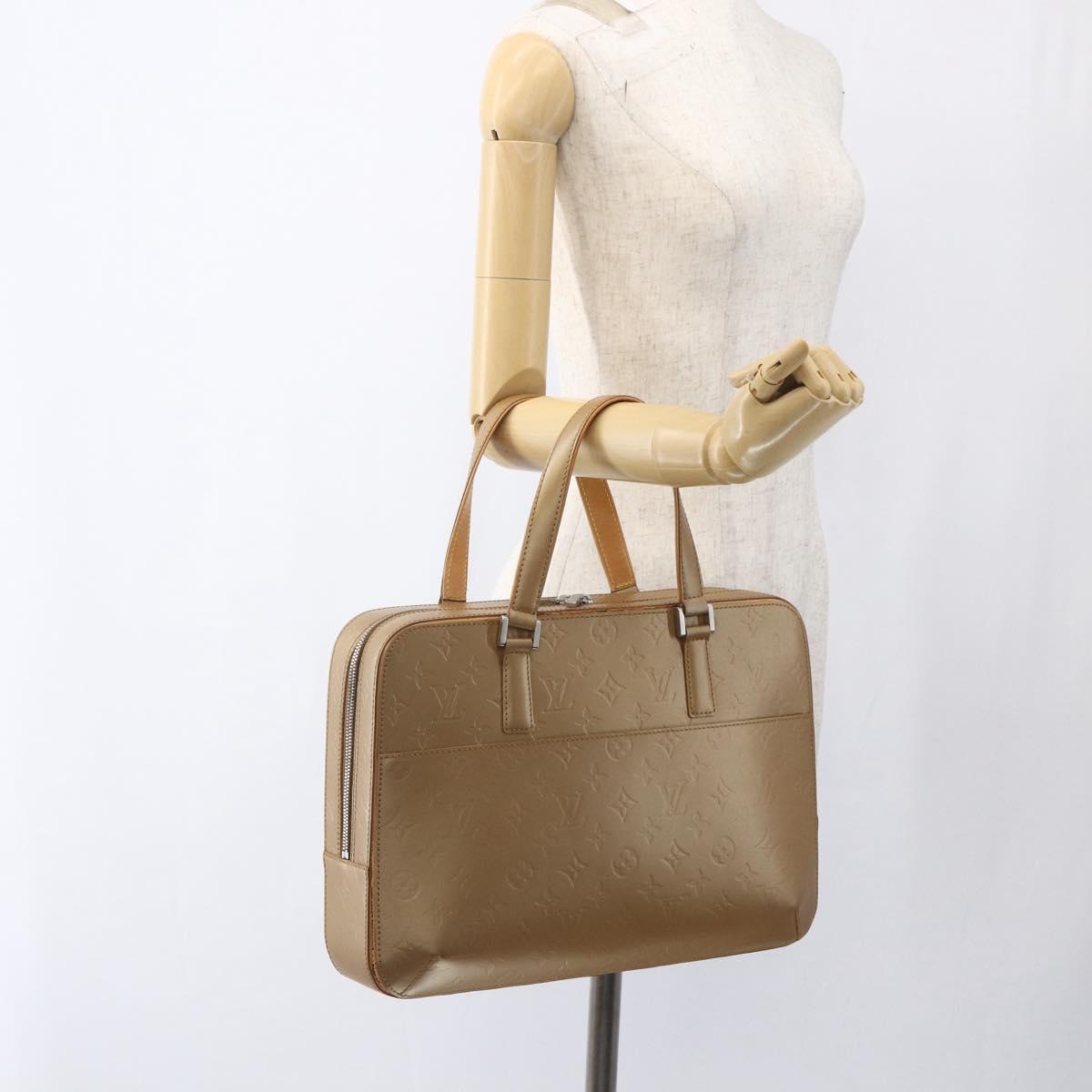 LOUIS VUITTON Monogram Mat Malden Hand Bag Amble M55137 LV Auth ka1949