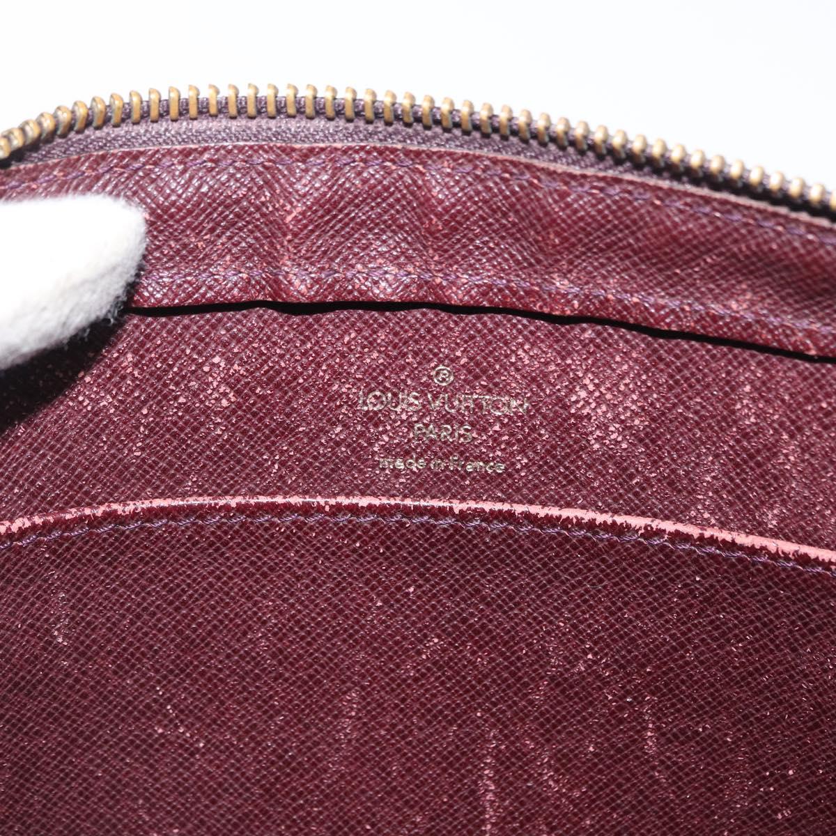 LOUIS VUITTON Taiga Baikal Clutch Bag Acajou M30186 LV Auth ka1956