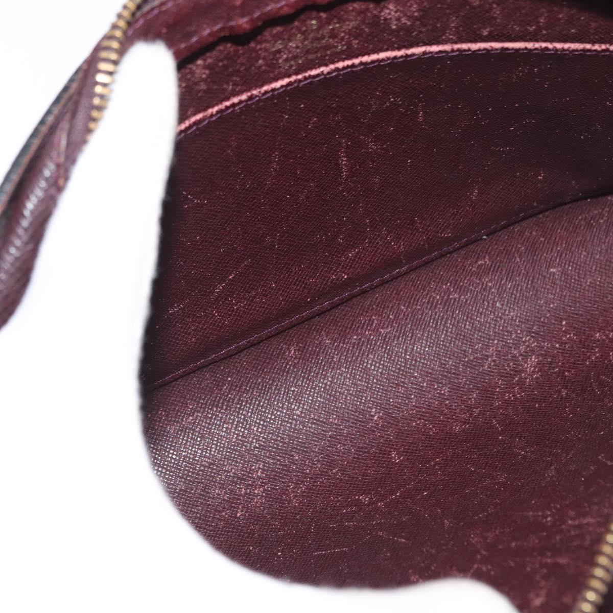 LOUIS VUITTON Taiga Baikal Clutch Bag Acajou M30186 LV Auth ka1956
