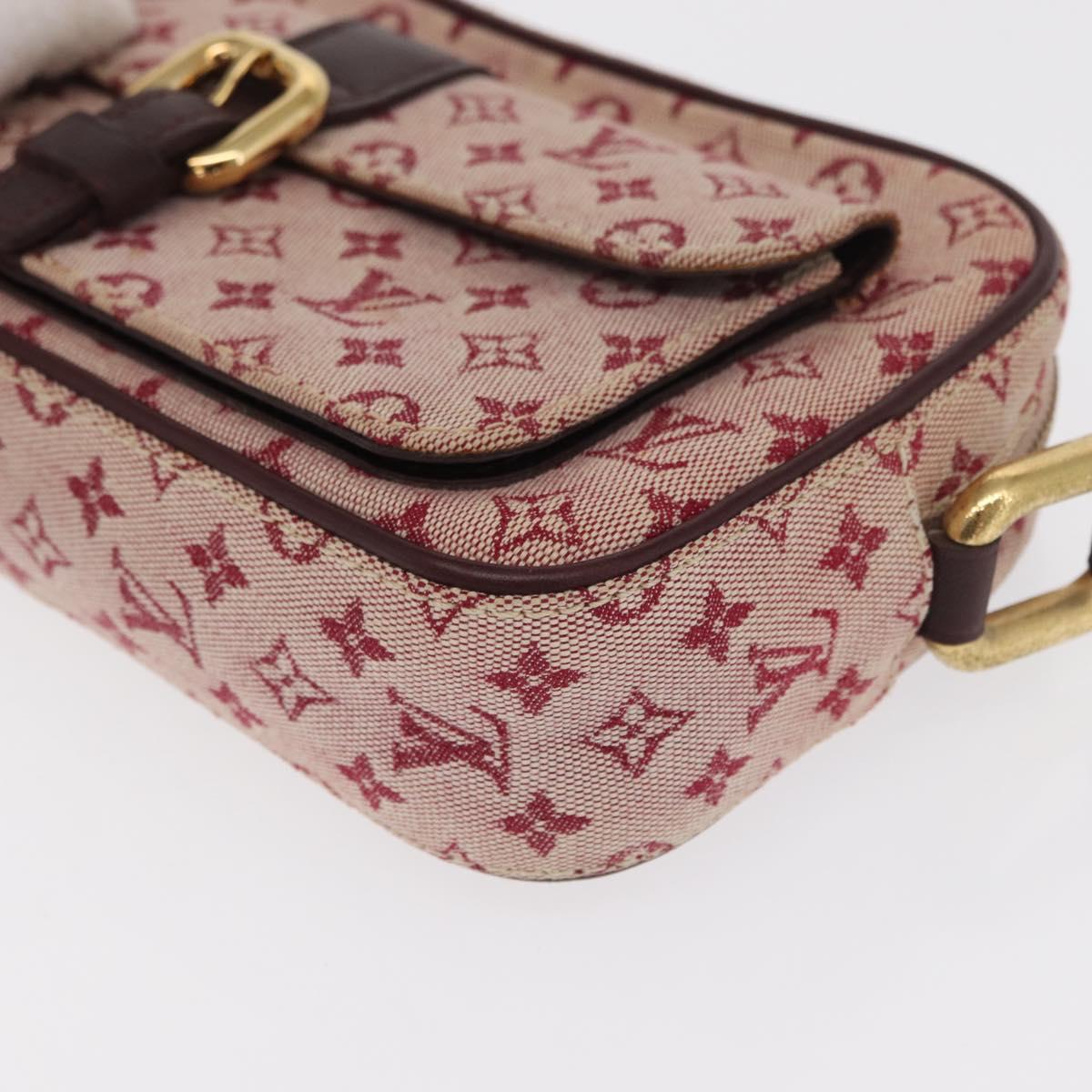 LOUIS VUITTON Monogram Mini Juliet MM Shoulder Bag Red M92219 LV Auth ka1957