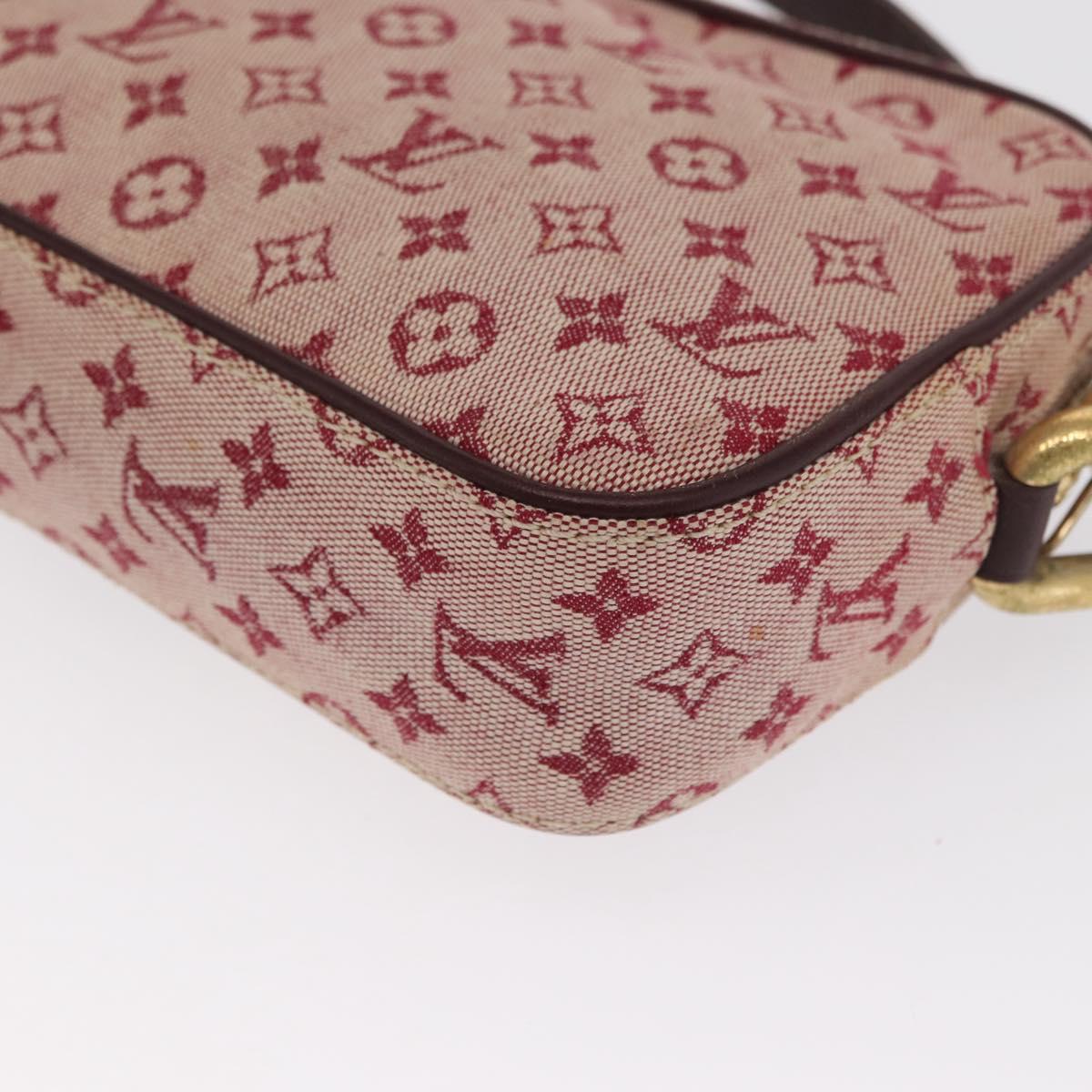 LOUIS VUITTON Monogram Mini Juliet MM Shoulder Bag Red M92219 LV Auth ka1957